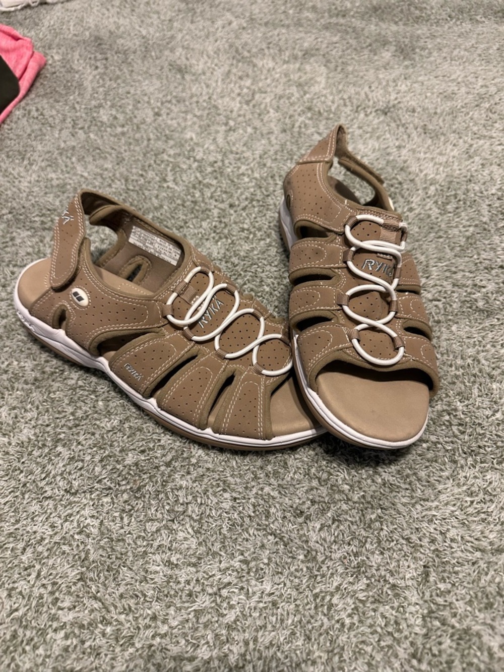Ryka Women's Light Brown Strappy Sport Sandals